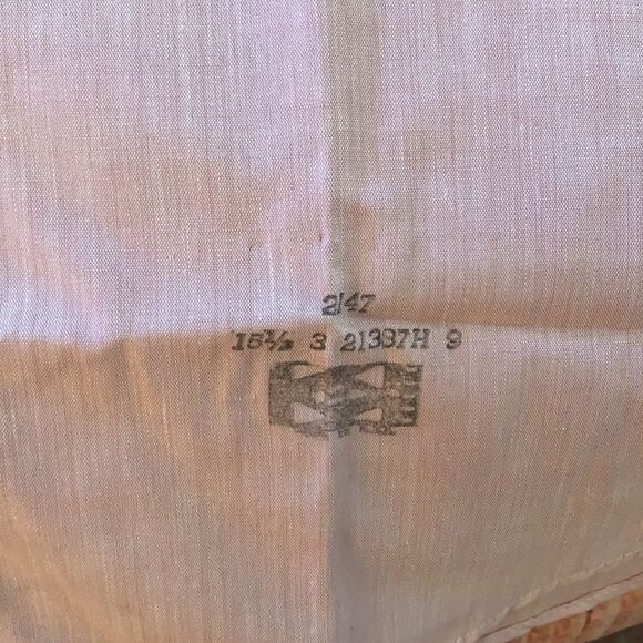 Vintage Bronzini Pink Dress Shirt with contrasting White collar size 15.5 - Picture 5 of 7